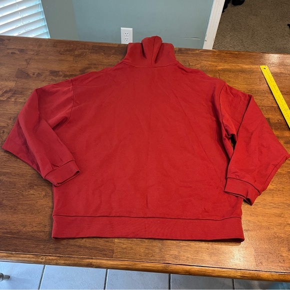 NWOT ASOS Bold Red Hoodie 100% cotton size large - Picture 8 of 8